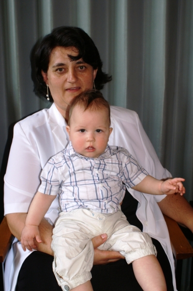 Лиза с сыном Лены
